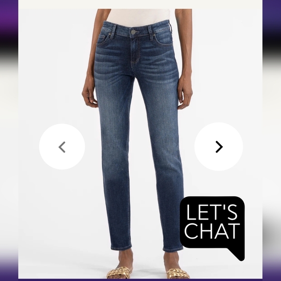 🎈KUT From The Kloth🎈BUY 1 GET 1 FREE💥 Catherine Mid-Rise Boyfriend Jeans Sz 4 - Picture 8 of 13